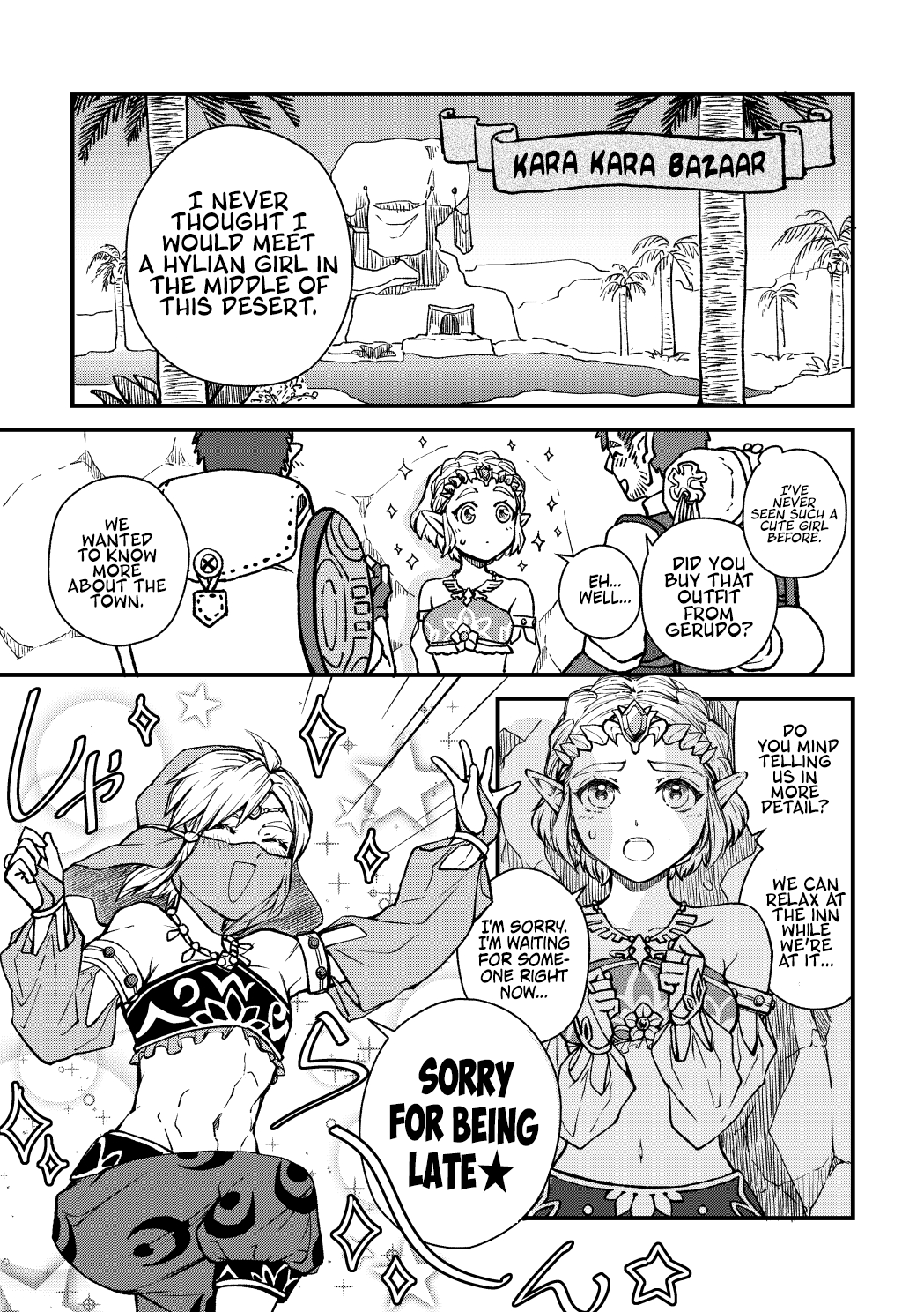 DISC] The Legend of Zelda: Breath of the Wild - I Know About a Store in  Gerudo Town that Sells a White Outfit (Doujinshi/Oneshot) : r/manga