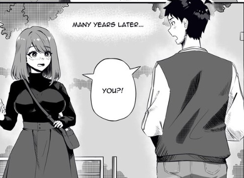 Page 1 - A 3 panel Romcom Manga which ends in a page