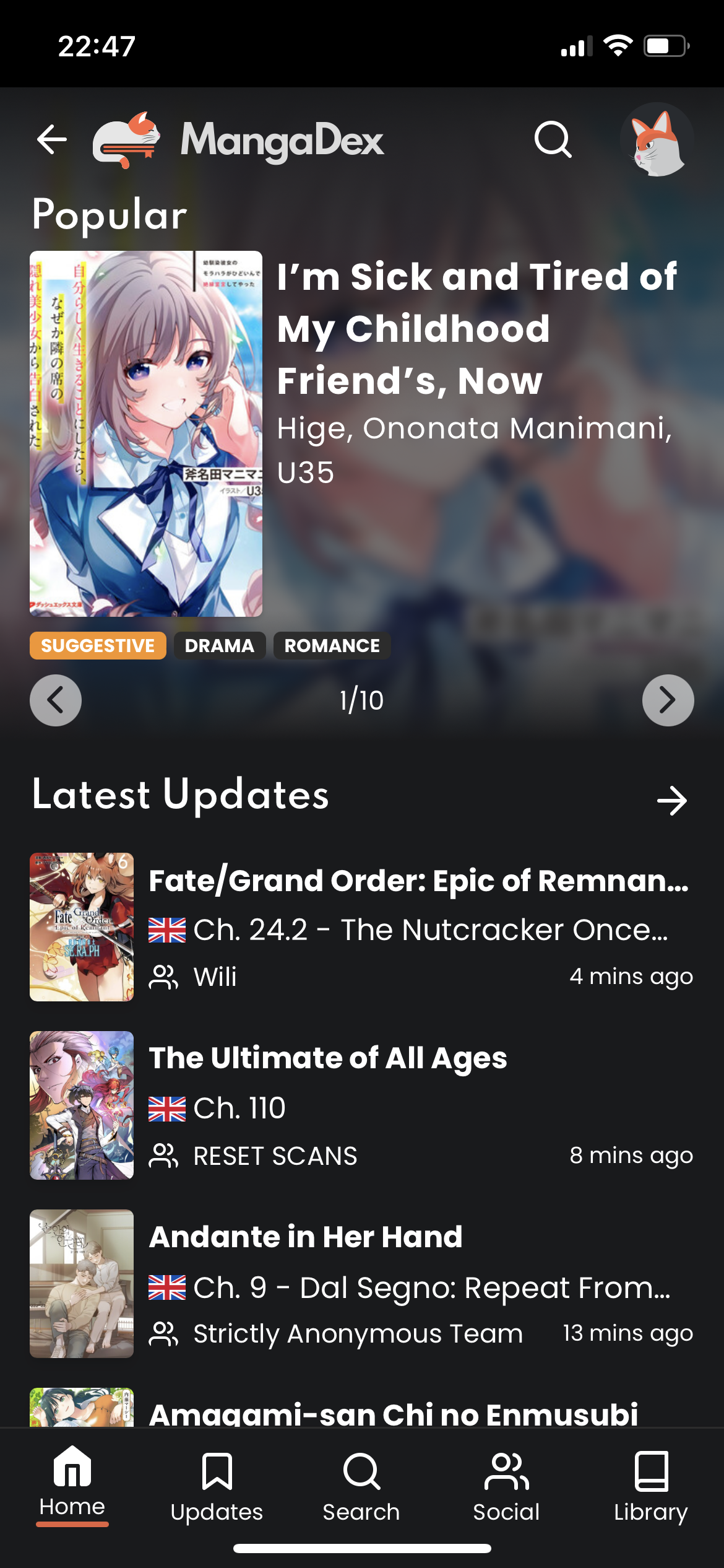 MangaDex screenshot